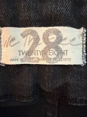 We The Free Black Cotton Tee with Twenty Eight Label